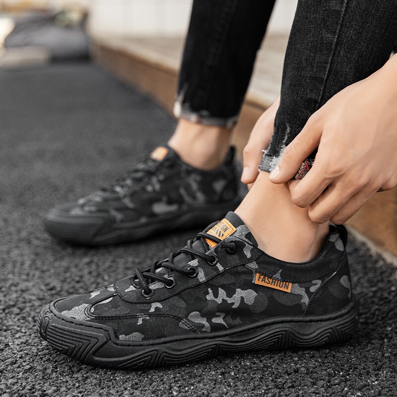 Summer Shoes Men Fashion Breathable Camouflage Casual Shoes Men Sneakers Flats Outdoor Walking Non-slip Loafers Shoes - Image 5