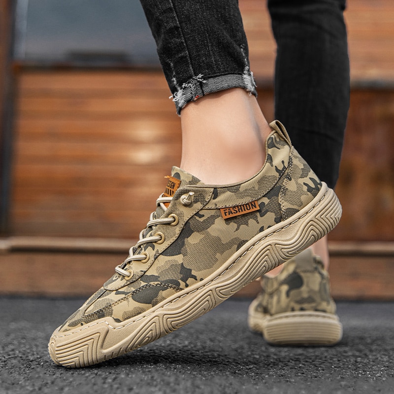 Summer Shoes Men Fashion Breathable Camouflage Casual Shoes Men Sneakers Flats Outdoor Walking Non-slip Loafers Shoes - Image 6
