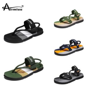 Gladiator Men's Sandals Summer Beach Outdoor Slippers Roman Casual Shoes Men Non-slip Flip Flops Slip-On Slides Pantuflas