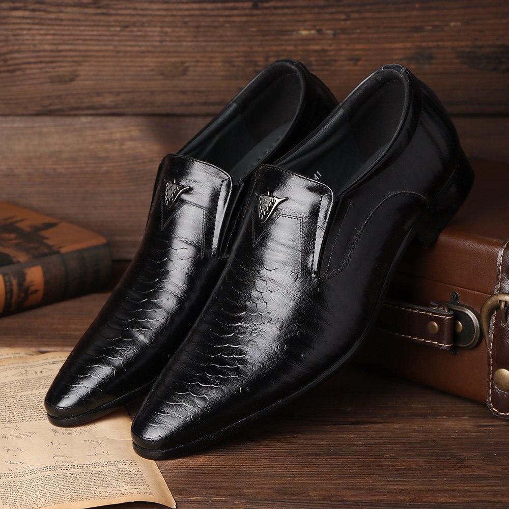 Men Shoes Retro Dress Shoes High Quality Business PU Leather Lace-up Footwear Formal Shoes for Wedding Party Big size 48 - Image 6