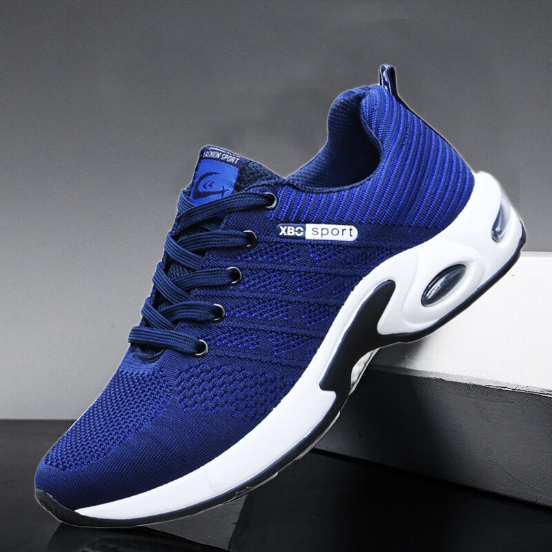 Men's running shoes light air cushion sneakers comfortable and breathable large size 48 mesh summer outdoor sports casual shoes - Image 6