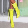 New Fashion Luxury Pointed Toe Stiletto Women's Shoes Retro Metal Buckle Zipper Knee High Boots Slim Tassel Boots Women Size 43