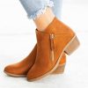 Winter Women Ankle Boots Latest Zipper Platform Shoes Autumn Low Heels Solid Colors Boots Sexy Ladies Pumps Botas De Mujer Botines
